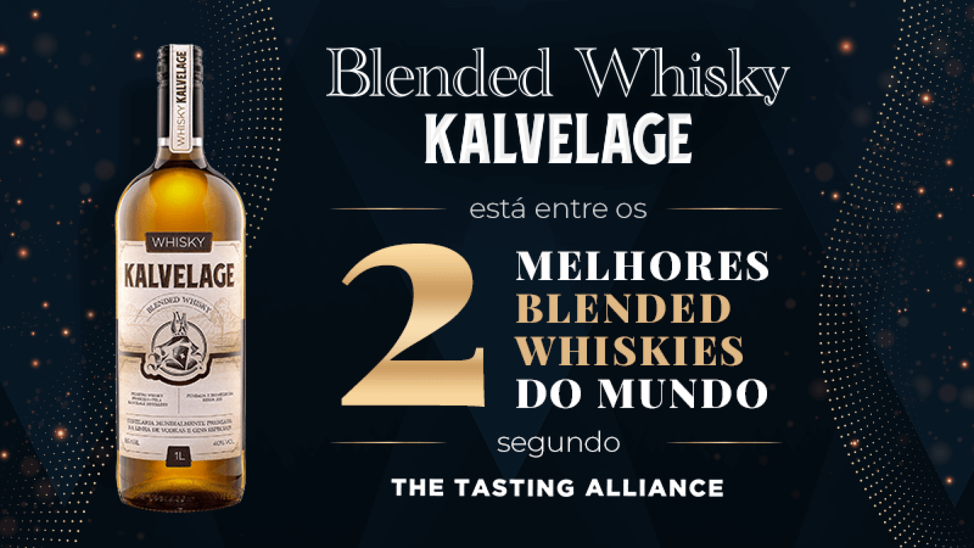 Brazilian Blended Whisky Kalvelage está entre os dois melhores do mundo
